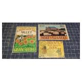 Byron A1C3 3pc feed/Browns/ Sunflower metal sign 8