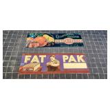 Byron A1C3 2pc Fat Pak / Fruit metal sign 12x4"