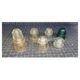 Byron A1B3 7pc Glass insulators