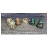 Byron A1B3 6pc Glass insulators