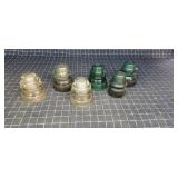 Byron A1B3 6pc Glass insulators