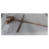 Byron A4C3 1pc Cross handle Forge Tongs 55" Long