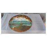 Byron Section 7 1pc Mountain Scene Painted Sawblad