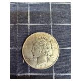 Byron RT 1pc 1924 Peace silver Dollar