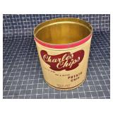 Byron A3A2 1pc potato chip tin Charles Chips no li