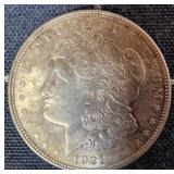 Byron RT 1pc 1921 Morgan Silver dollar