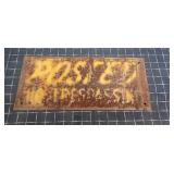 Byron A1C3 1pc "Posted NO TRESSPASSING" metal sign