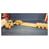 Byron 7 1pc wood Semi truck Oak