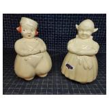 Byron A2C3 2pc Dutch boy & girl Cookie Jar