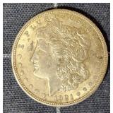 Byron RT 1pc 1921 Morgan silver Dollar