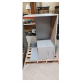 Byron 1 2pc Matching Grey Desks 24x4x29" Grey