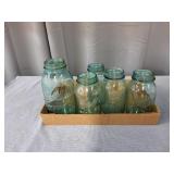 Byron A1-E3 5pc Ball Mason jars Quart, Half Gallon