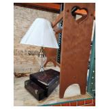 Byron A3E2 3pc lamp, jewelry box & quilt