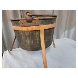 Byron A3A3 1pc Copper Pail w/ stand 16.5
