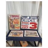 Byron A3-F3 4pc Ringling brothers Circus posters M