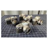 ByronA3E2 5pc Vintage SLR Cameras