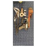 ByronA1C2 5pc pipe wrenches, solder & m plumbing l