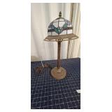 Byron A3-D2 1pc Vintage Stainglass lamp Brass and