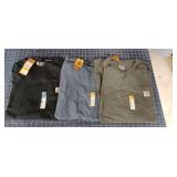 ByronA1D2 3pc Carhart Pocket Tees XL New with tags