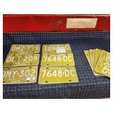 Byron 2 12pc Vintage Michigan License plates Yello