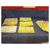 Byron 2 12pc Vintage Michigan License plates Yello