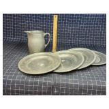 Byron A3-A2 4pc Carson and RWP Pewter dishes and p