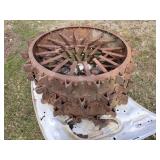2 Farmall F 12 Steel Tractor Wheel W / Cleats