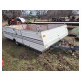 1 Single Axle Trailer W / Sides 8 X 12