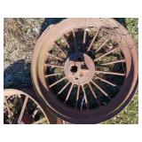 1 Round Spoke Wheel 36" for 2 3/4" Axle - Bad Rim