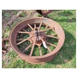 1 Flat Spoke Wheel 38" for 2 3/4" axle