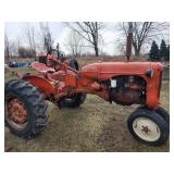 1953 Allis Chalmers CA Tractor gas narrow gear dri