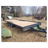 1 Deck-over Trailer 8X24 Tri Axle New Deck