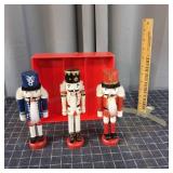 M2 set of 3 nutcrackers 8" Tall (approx)