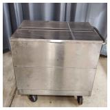 T1 on casters stainless cart 25x32x35"