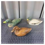 Q3 3pcs Decoy Ducks decorations