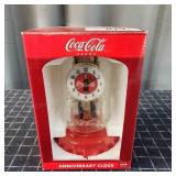 O2 Coca-Cola Anniversary Clock 6x6x9"