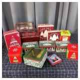 E2 10pc+ christmas cookie tins