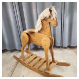 E2 Wooden Rocking Horse 40" Tall