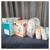 E2 5pc Diapers & Support Pillow: (461pc) size 2, (