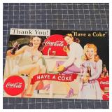 O2 Coca-Cola Tin Sign 12x17" "Have a Coke"