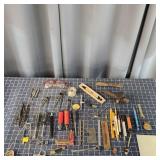 T2 calipers, screwdrivers, machinist rules, saftey