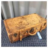 R2 Antique leather Suitcase 7x13x24"