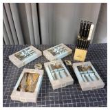 H2 6pc 5 sets of Gibson utensils Master chef kitch