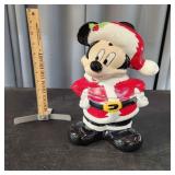 O2 Santa Mickey Cookie jar 11" Tall (approx)