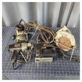 M3 4pc Circular saw, Router, Jigsaw, Drill