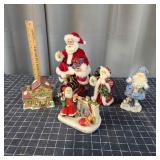 O2 5pc Santa Figurines: Train, Tea light, Bobble