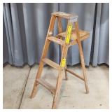 D Painters Ladder 3 step Wooden