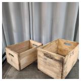 N2 2pc Wooden Crates 9x10x16", 11x12x18"