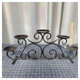 C2 wrought iron Candle holder 24" Long