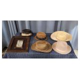 L2 6pcs Vintage Hats & picture Stetson,gormiks mal